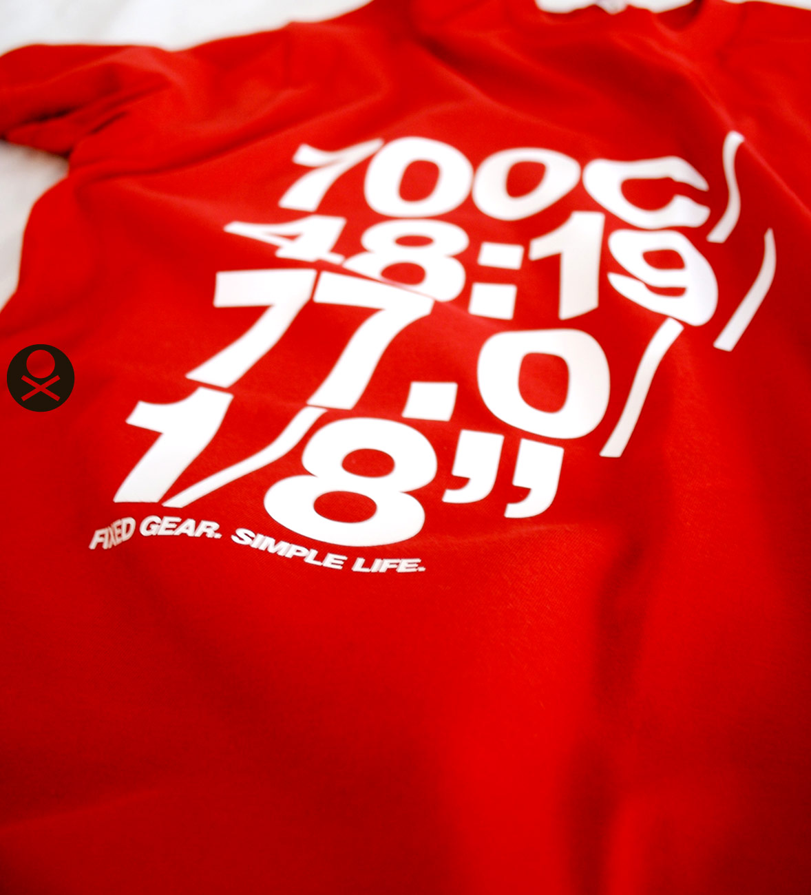 Vinyl print on American Apparel tee