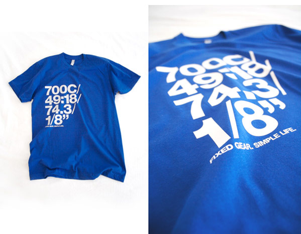Vinyl print on American Apparel tee