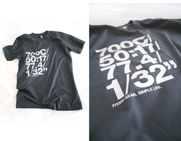Vinyl print on American Apparel tee