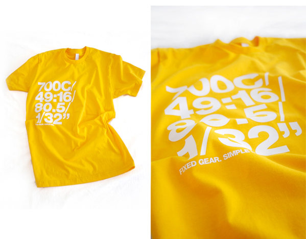 Vinyl print on American Apparel tee